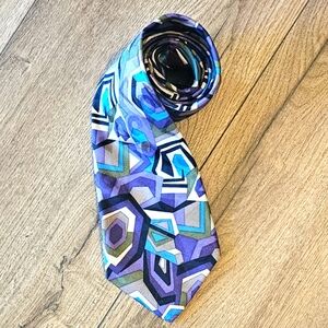 Near New - Men's PRINCIPE 100% Silk Tie - Made in USA - Italian Fabric